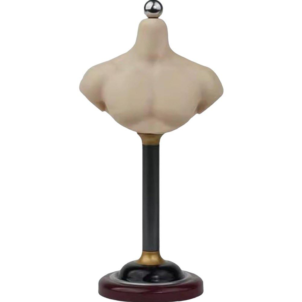 Support de buste de collier 1/6 avec design demi-buste miniature stable