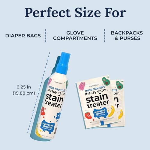 Hate Stains Co. Stain Remover for Clothes - Non-Toxic Laundry Stain Remover Spray for Baby & Kids - Messy Eater Spot Cleaner for Clothing, Fabric, Carpet - 9