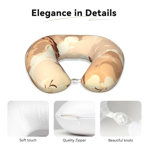 Almohada de viaje de espuma memory y diseño ergonómico miniatura 3