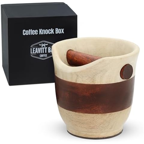 Wood Knock Box for Coffee - Espresso Knock Box, Coffee Knock Box, Knock Box Tamping Station, Espresso Puck Knock Box, Coffee Puck Knock Box Cover
