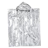 VALICLUD Disposable Rain Poncho for Adults Unisex Emergency Raincoat for Camping Handy Compact Rainwear with Attached Hood Lightweight Premium Pe Aluminum Material
