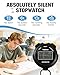 Therivo Digital Simple Silent Stopwatch Timer: Only Stopwatch Mode, Easy to Use, Read, and Carry with Intuitive Buttons — On/Off, Large Display, Ideal for Kids, Track, Sports, Coaches