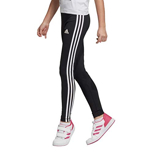 adidas Kids Training Equipment - 3 Stripes Tights - Black size S/8-9 Years