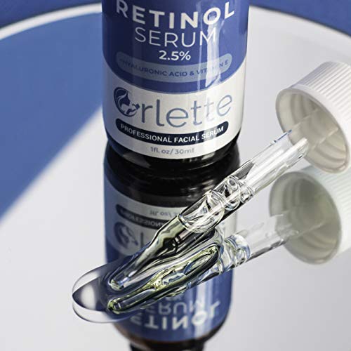 Orlette Retinol Serum For Face With Hyaluronic Acid - Resurfacing Retinoid Serum With Vitamin A-E, Medical Grade 2.5% Retinol Anti Wrinkle Facial Serum - Boost Collagen Reduce Fine Lines And Age Spots #TOP1