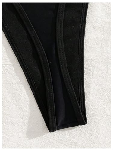 GORGLITTER Women's G String Thong Bikini Sets High Cut Triangle Micro Sexy Cheeky Y2K Swimsuits4