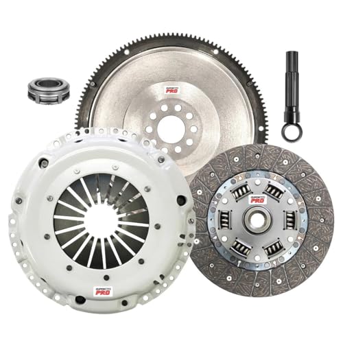 ClutchMaxPRO Heavy Duty OEM Clutch Kit with Flywheel Compatible with 1992-2002 Volkswagen Corrado Golf Jetta Passat VW 2.8L VR6 12 Valve 5-speed (CP17036HDFW-CK)