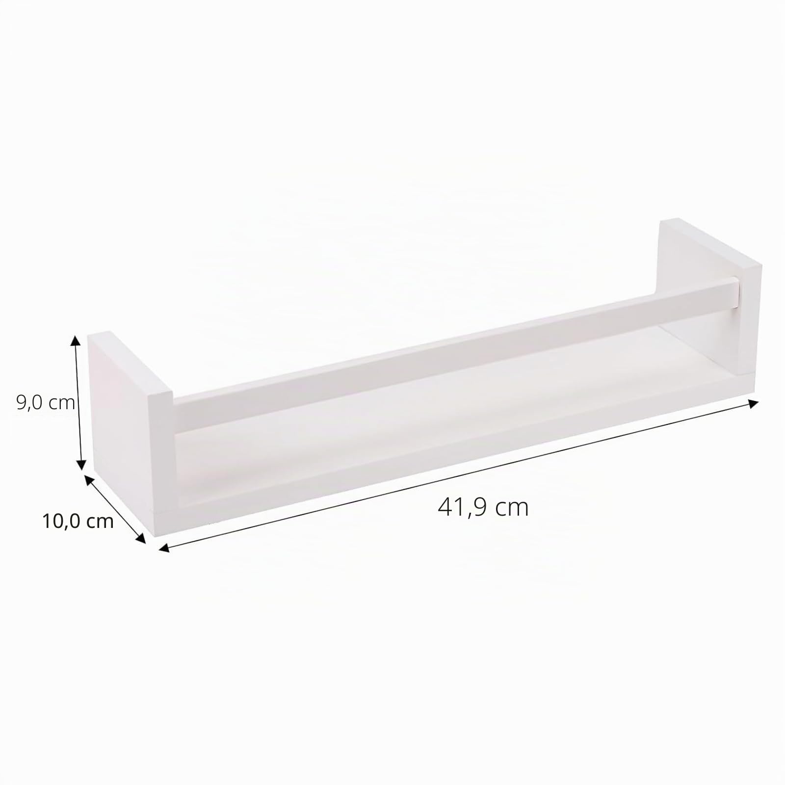 Estantería Infantil Juego de 3 Piezas Estantería Flotante de Pared para organizar Libros y Juguetes, Estante Expositor Colgante para Dormitorio, salón y habitación Infantil (Blanco)
