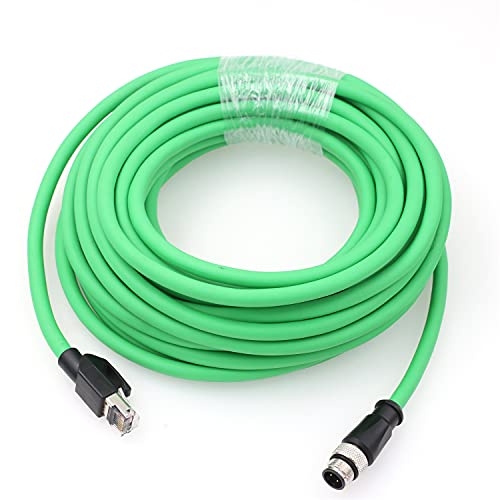Cordon M12 4 Pin codé D vers RJ45 blindé pour environnement industriel