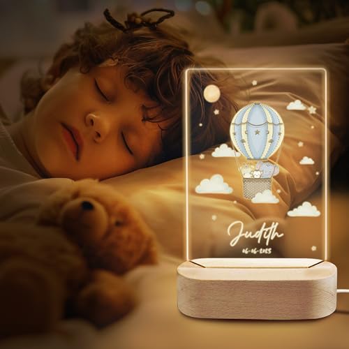 Lámpara de noche personalizada para bebés y niños miniatura 6