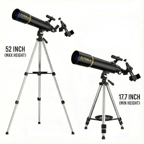 Telescopio refractor 80mm 600mm alta potencia con accesorios miniatura 4