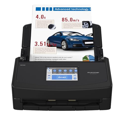 ScanSnap iX1600 Profi-Büroscanner A4 – Hochleistungs-Duplex-Dokumentenscanner mit 50-Blatt ADF, 40 ppm, Touchscreen, WLAN & Cloud-Anbindung, USB 3.2, Schwarz – Bild 5