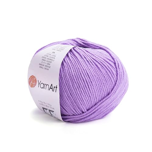Image of YarnArt Genius Soft Cotton Acrylic Blend Yarn - Amigurumi, Crochet and Knitting -%55 Cotton-45% Acrylic, Craft Yarn for Kids and Adults Garments, Baby Items and Accessories, 174 yds / 50 g