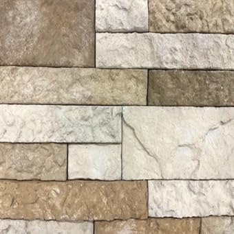 Thin Real Concrete Stone Veneer – AM Color Blend (Sand/Brown Tones) – 