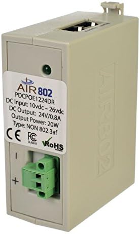 Conversor DC-DC con Inyector PoE 12V entrada y 24V salida