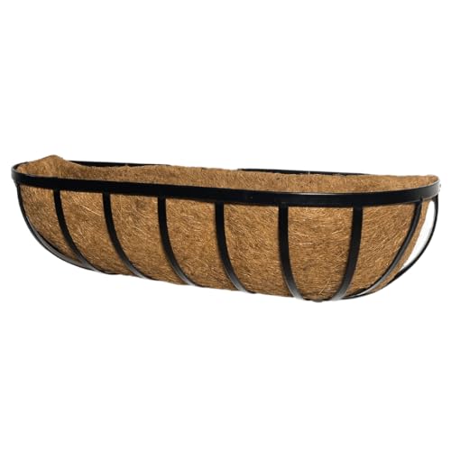 Vaso Jardineira de Fibra de Coco de Parede com Suporte 60cm