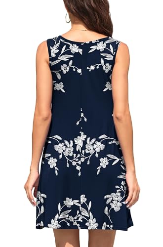 Image of WEACZZY Women Summer Casual Swing T Shirt Dresses Beach Cover up Loose Dress