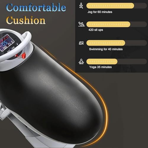 Máquina eléctrica de equitación - Equipamiento de fitness con simulación 3D para entrenamiento en casa, 20 velocidades para fortalecer abdomen y core miniatura 2