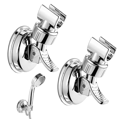 Adjustable Shower Head Holder with Suction Cup, 2-Pack