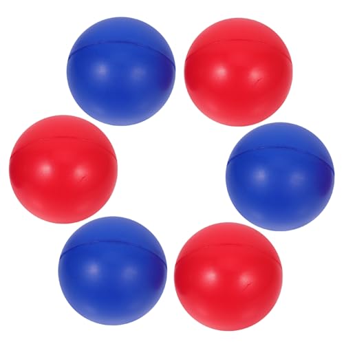 VANZACK 1set Beach Paddle Ball Replacement Pu Beach Balls for Outdoor Activities Impact Resistant Design for Beginners and Training Games 6pcs