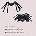 BEIGUO 5pcs Halloween Spider Set: Giant Hairy Spider with Red Eyes, Bendable Legs - Scary Decorations for Patio, Yard, Garden, House (30