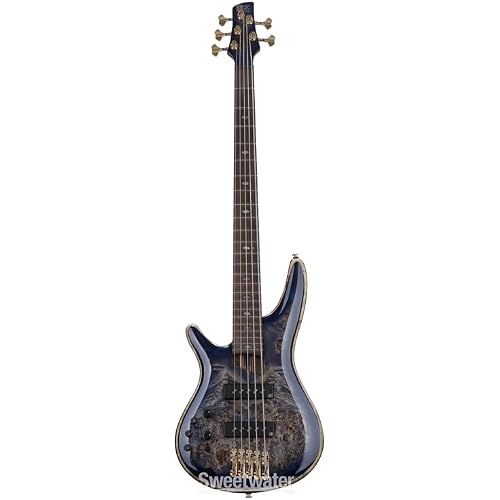 Ibanez Premium SR2605L Left-handed Bass Guitar - Cerulean Blue Burst