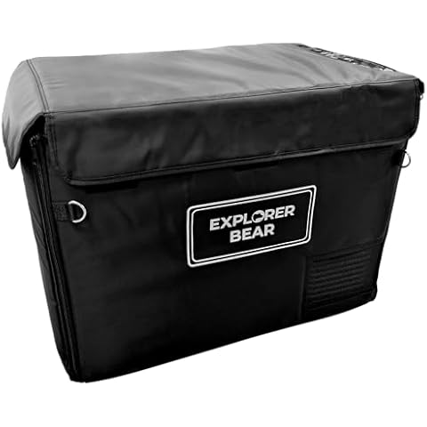 Explorer Bear Insulated Protective Cover for EX-50B Portable Refrigerator/Freezer, Black Cover