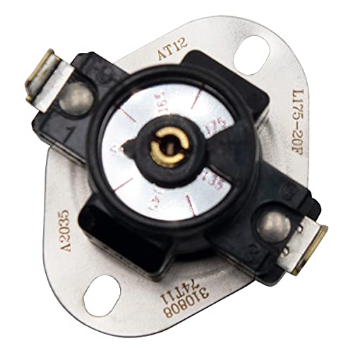 Supplying Demand AT012 Einstellbarer Ventilator HVAC Thermostat Universal 40° Verstellbereich (135° bis 175°) Cover