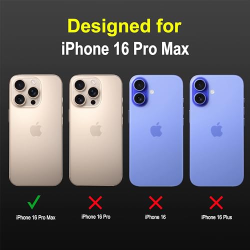 Image of amazon basics Back Case Cover for iPhone 16 Pro Max | Compatible for iPhone 16 Pro Max Back Cover | Liquid Silicon Magic Case with Camera Protection | Black