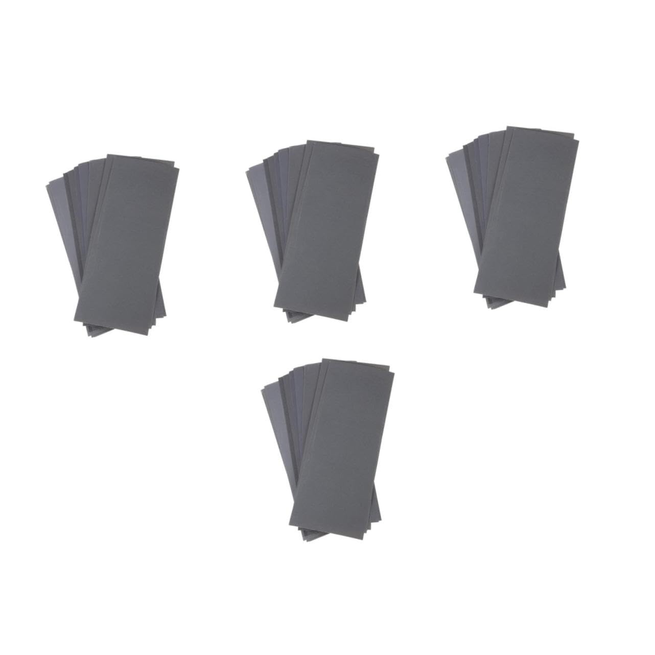 Housoutil 4 Set Vetrata Grit per Finitura E Lucidatura Adatti per Umido E Secco 12 Fogli*4