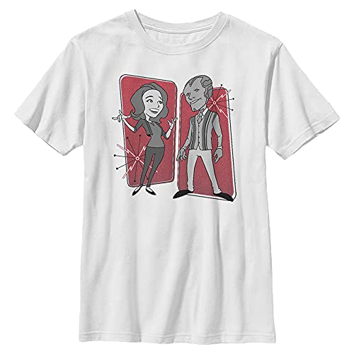 T-shirt WandaVision garçon premium blanc Marvel le cadeau d'anniversaire parfait