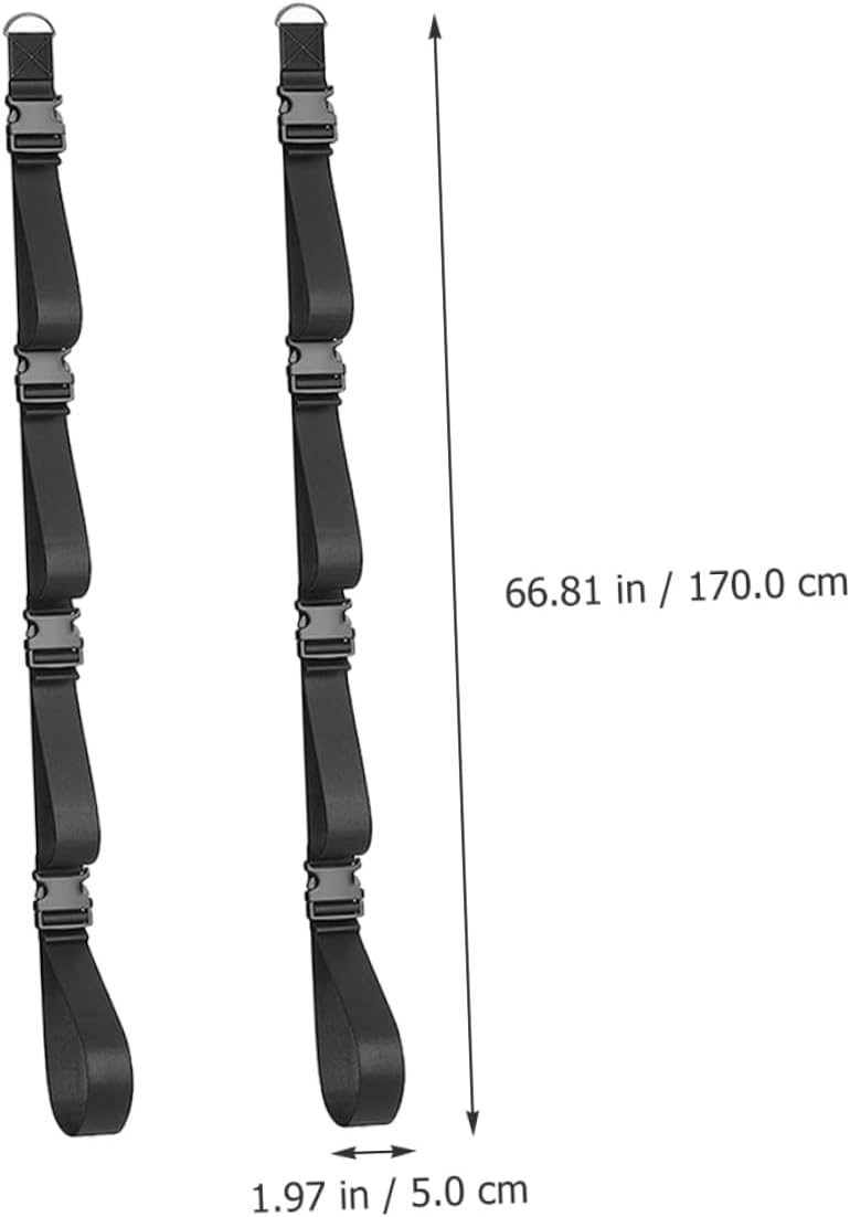 2pcs Adjustable Wall Mounted Storage Straps Garage Storage Organizer Multi-use Hanging Belt for Camping Chair and Garage