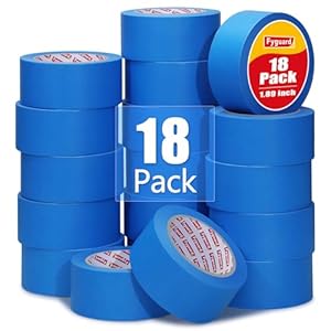 18 Rolls Painters Tape 2 Inches Wide Blue Painters Tape 18 Roll x 1.89 Inch x 55 Yards Blue Masking Tape for Home Decoration