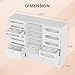OmySalon Nail Polish Organizer Cabinet with Drawers, 47.2
