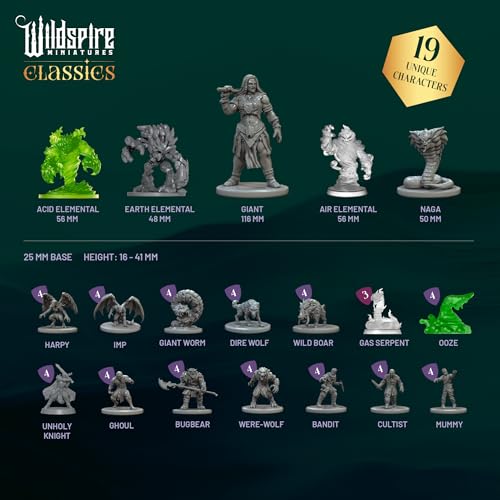 image for Wildspire Classic Encounters - Expansion Set I - 60 Iconic DND Miniatu