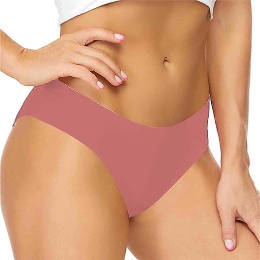 Riou Bañador de Niña Adolescente con Bragas Mujer Cómodas y Suaves, Bikini Menstrual Rosa, XS