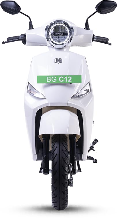 Image of BG C12i Ex Electric Scooter With Charger, Pearl White (Advance Booking for Ex-Showroom)