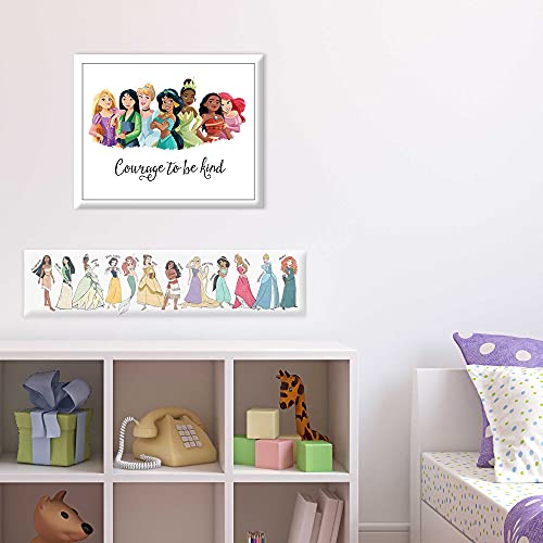 Open Road Brands 90196713-S Disney Princess Courage To Be Kind Framed Wood Wall Art thumb #4