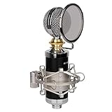 Large Bottle Microphone, Network Mobile Phone National K Song Anchor Live Recording Condenser Microphone Provide Clear Stereo Sound