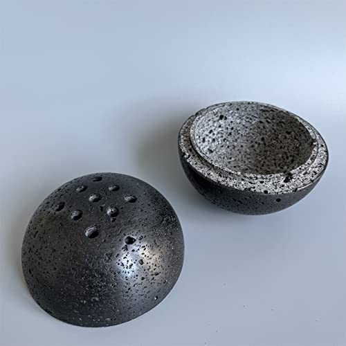 Saidkocc 113-3 9 Holes Handmade Natural Marble Round Incense Burner Holder For Meditation Decorative Room/Kitchen/Coffee Shop  thumb #7