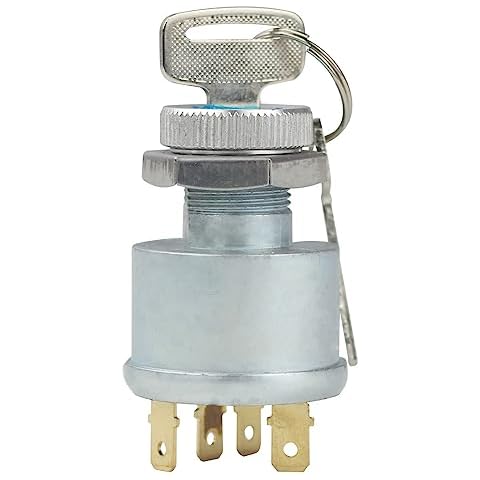 Ez-go Golf Ignition Switch with Key for EZ-GO TXT, Medalist, Marathon, Workhorse, ST, Shuttle Golf Cart, 4 Terminals, 33639-G01 33639G01, 33639-G03 33639G03 Cover