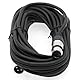 XLR-Kabelstecker, Buchse 3b/Stecker 3b, 10 m, Schwarz