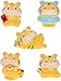 6 pcs Miniature Tigre Figurines 2022 Zodiaque Chinois Tigre Année Résine Mascotte Chanceux Voiture Tableau de Bord Figurine pour le Nouvel An Chinois Décoration de Jardin de Fée (Style Aléatoir