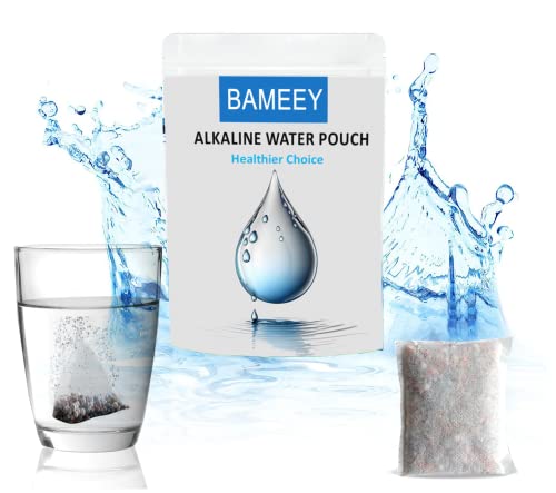 Bolsa de filtro de agua alcalina, pH equilibrado y ionizado sobre la marcha, filtro de agua portátil ideal para senderismo, camping y viajes, sistema de filtración de agua para botellas, jarras y