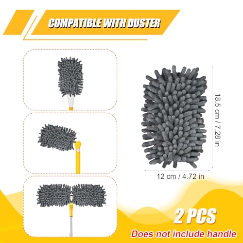 Plumeau microfibre lavable pour ventilateur de plafond et meubles hauts sans poussière - 3