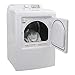 West Bend Vented Gas Dryer Front Load Clothes Drying Machine, 10 Automatic Cycles and 4 Temperature Settings and Dry Levels with LED Display Reversible Door and Rear or Side Venting, 7 Cu.Ft., White