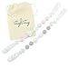 Bow Pacifier Clip Girl, BPA Free Silicone Teether, 2 Pack (Custom Petal Pink/Warm Gray)