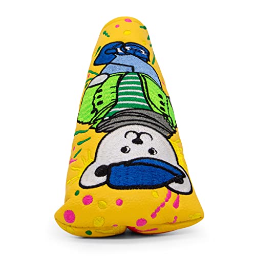 Barudan Golf Lovely Golf Bear Putter Cover Magnetic Putter Head Cover Headcover, Golf Club Cover For Putters, Ideal Golf Gift For Men/Women Golfer, Fits For All Brand 2 Colors Option (Yellow) #TOP1