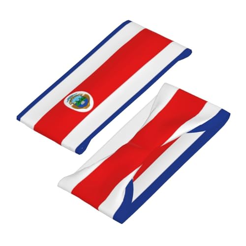 Image of Cute Flag Headbands Women Men Flag Sweatband Sports Headband for Running, Cycling, Yoga Gym, Working Out