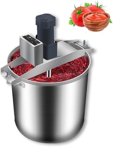 Mezclador de alimentos, batidora automática de acero inoxidable con doble paleta de agitación, capacidad de 15 litros para preparar sopas y salsas