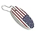 GRAPHICS & MORE Reversed USA American Flag Red White Blue Military Floating Keychain Oval Foam Fishing Boat Buoy Key Float